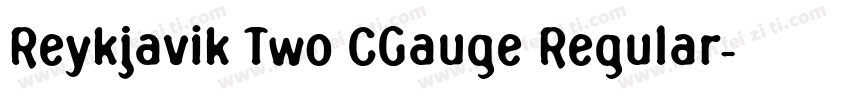 Reykjavik Two CGauge Regular字体转换